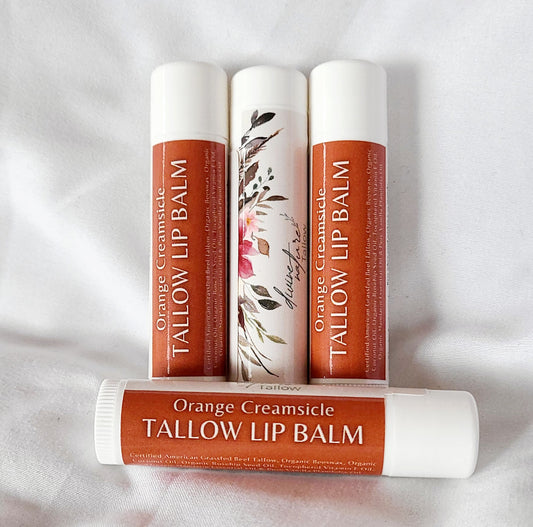 Orange Creamsicle Tallow Lip Balm